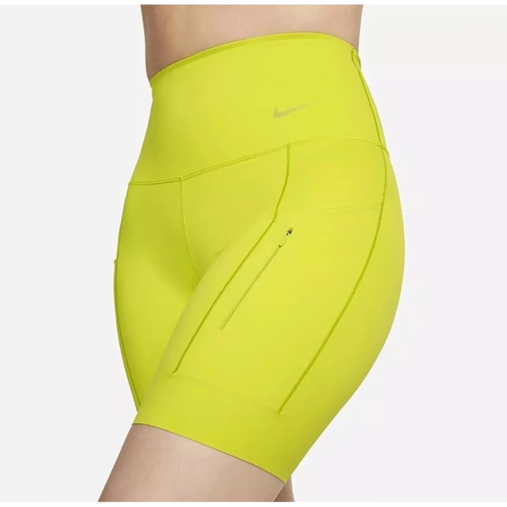 Nike Women's Bright Yellow Bike Shorts